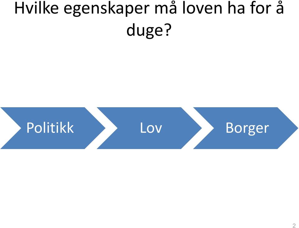 loven ha for å