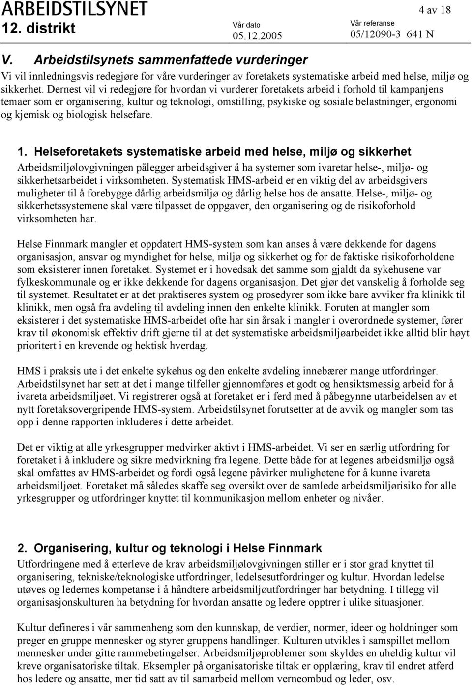 kjemisk og biologisk helsefare. 1.