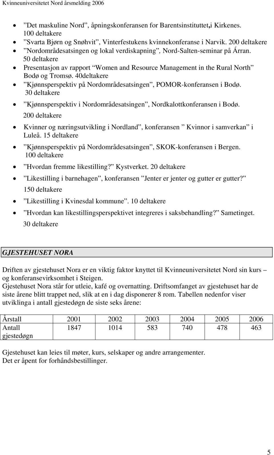 40deltakere Kjønnsperspektiv på Nordområdesatsingen, POMOR-konferansen i Bodø. 30 deltakere Kjønnsperspektiv i Nordområdesatsingen, Nordkalottkonferansen i Bodø.