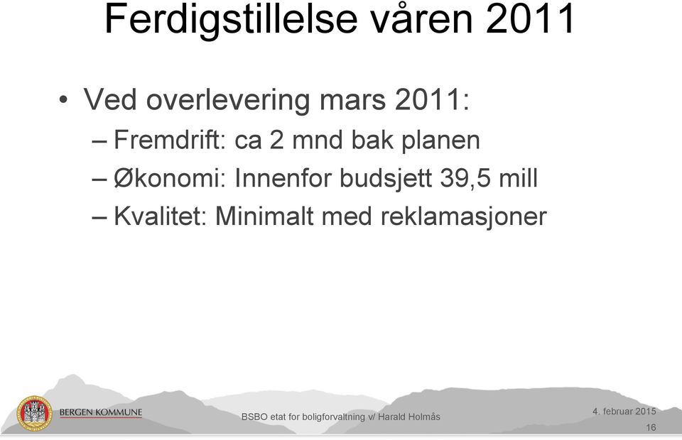 mnd bak planen Økonomi: Innenfor