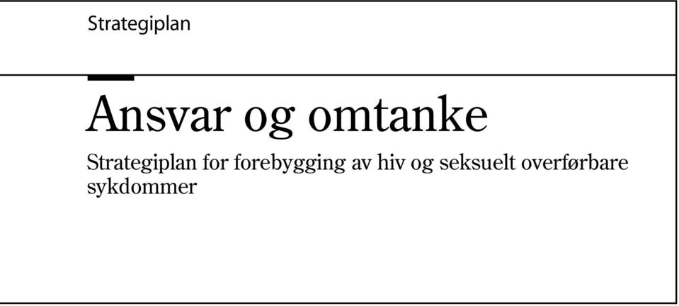 forebygging av hiv og