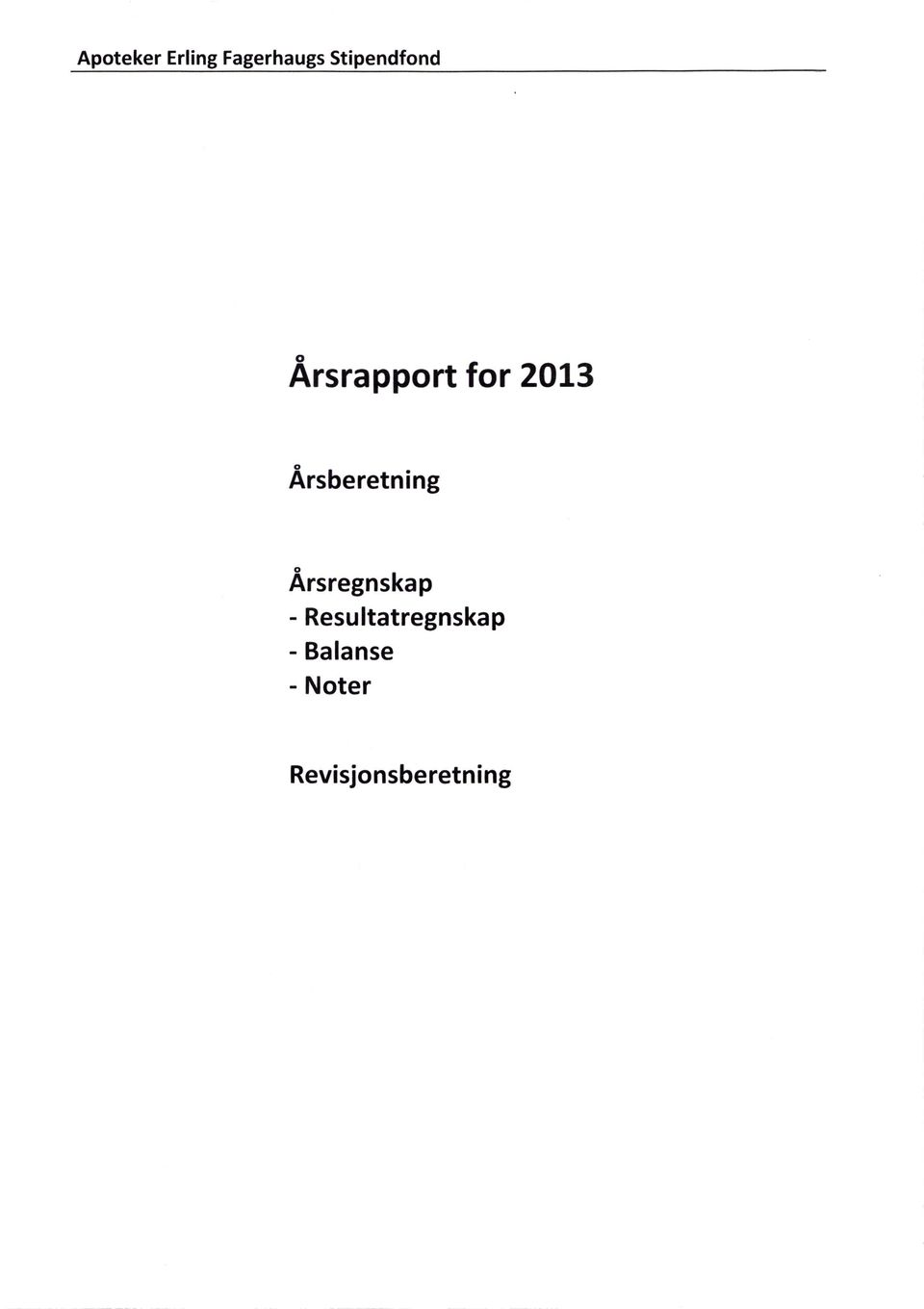 Årsregnskap