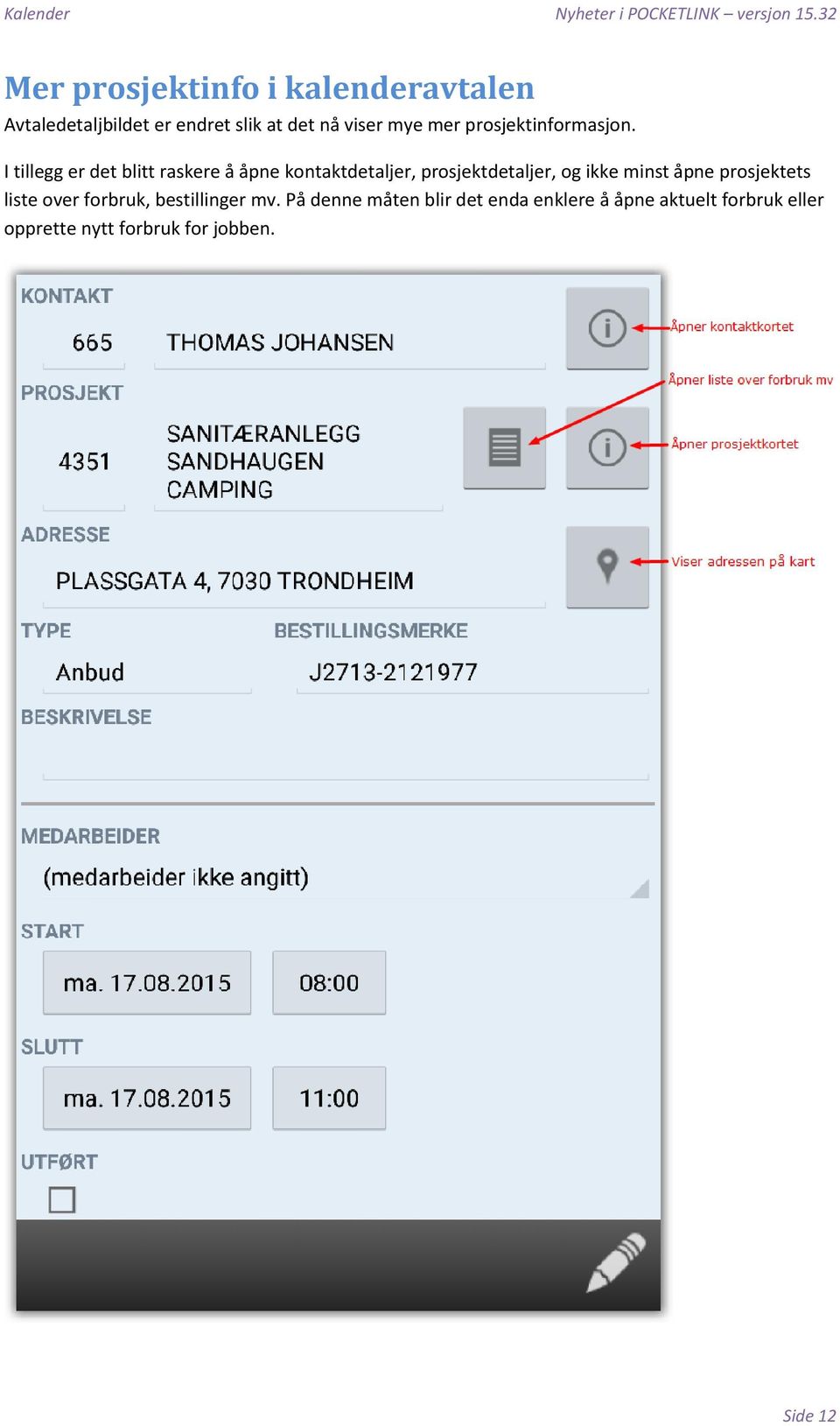 prosjektinformasjon.