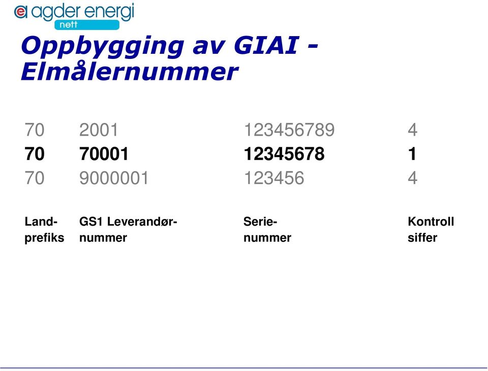 9000001 123456 4 Land- GS1 Leverandør-