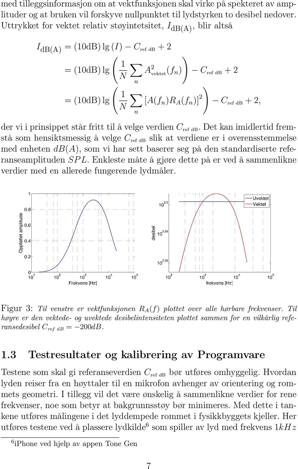 db + 2, N n der vi i prinsippet står fritt til å velge verdien C ref db.