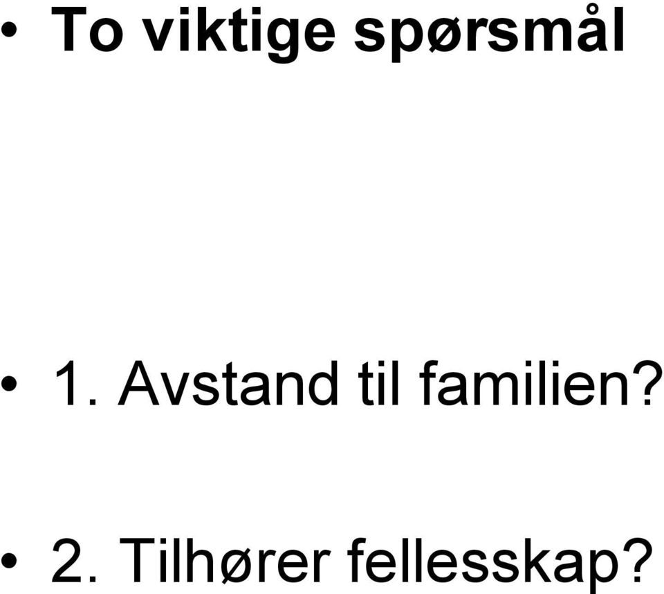 Avstand til