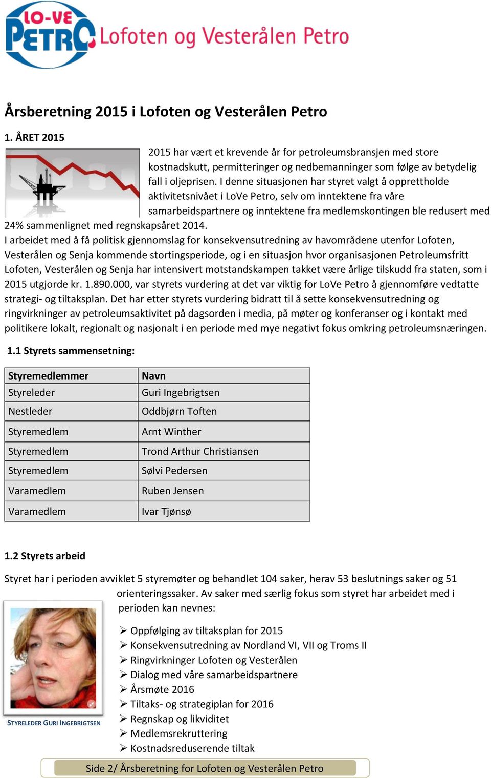 med regnskapsåret 2014.