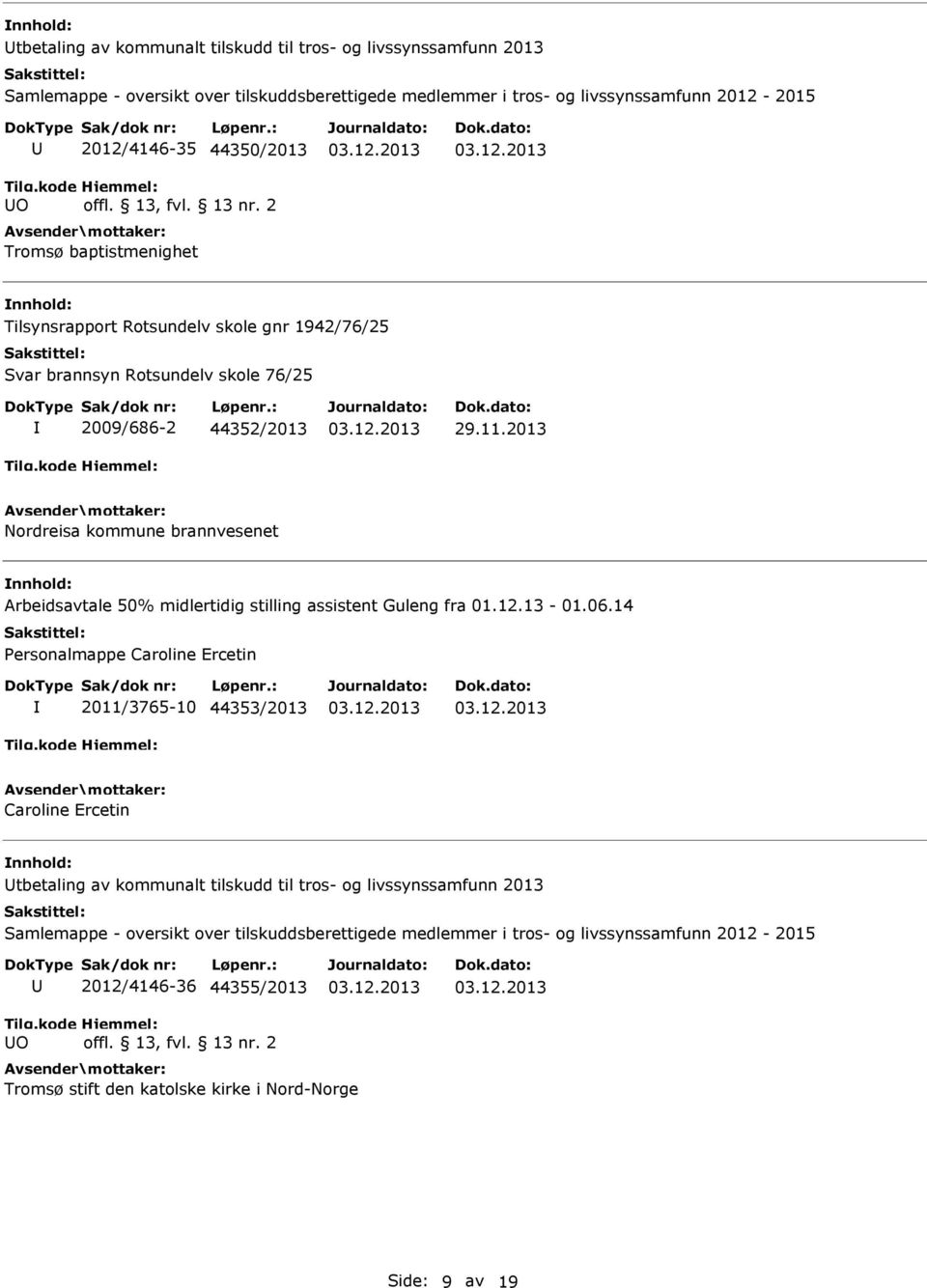 50% midlertidig stilling assistent Guleng fra 01.12.13-01.06.