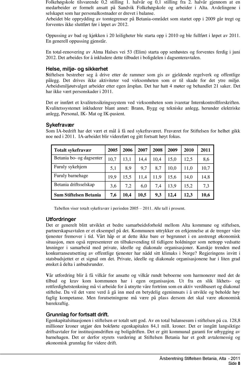 Arbeidet ble opprydding av tomtegrenser på Betania-området som startet opp i 2009 går tregt og forventes ikke sluttført før i løpet av 2012.