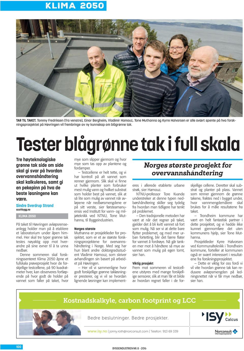 blågrønne tak.