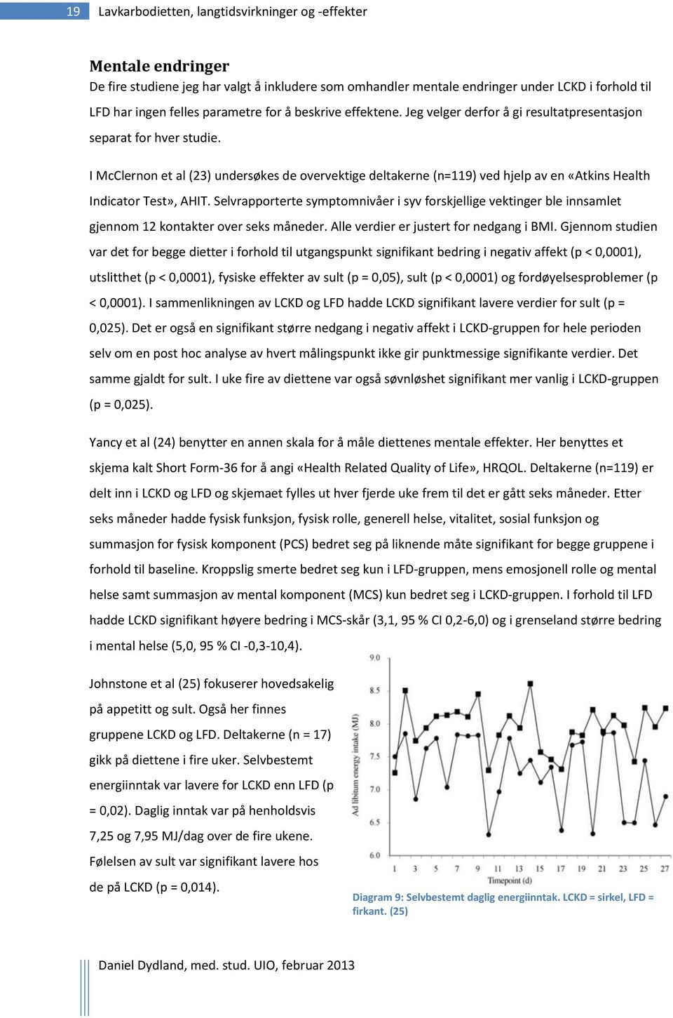 I McClernon et al (23) undersøkes de overvektige deltakerne (n=119) ved hjelp av en «Atkins Health Indicator Test», AHIT.