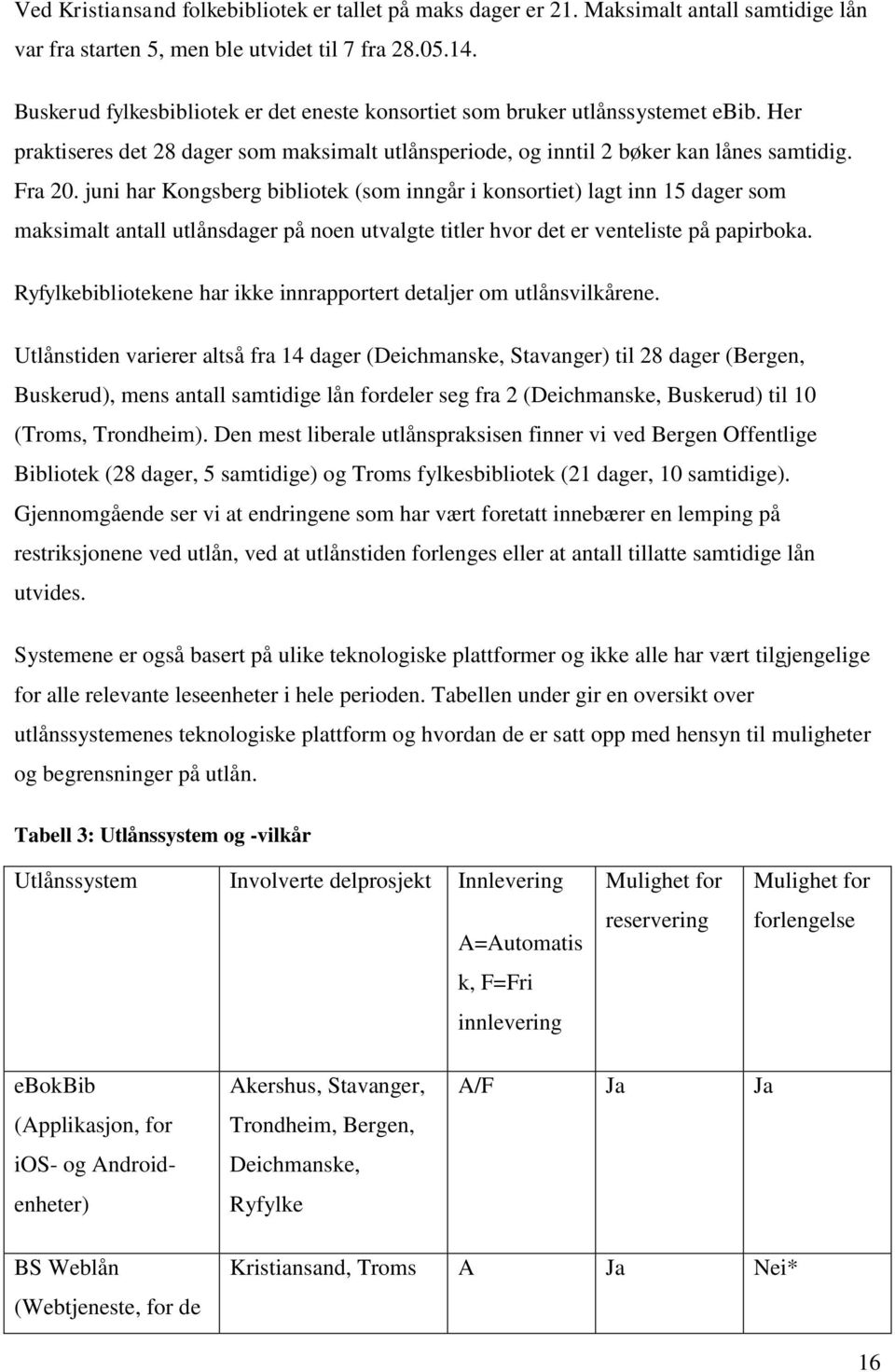 juni har Kongsberg bibliotek (som inngår i konsortiet) lagt inn 15 dager som maksimalt antall utlånsdager på noen utvalgte titler hvor det er venteliste på papirboka.