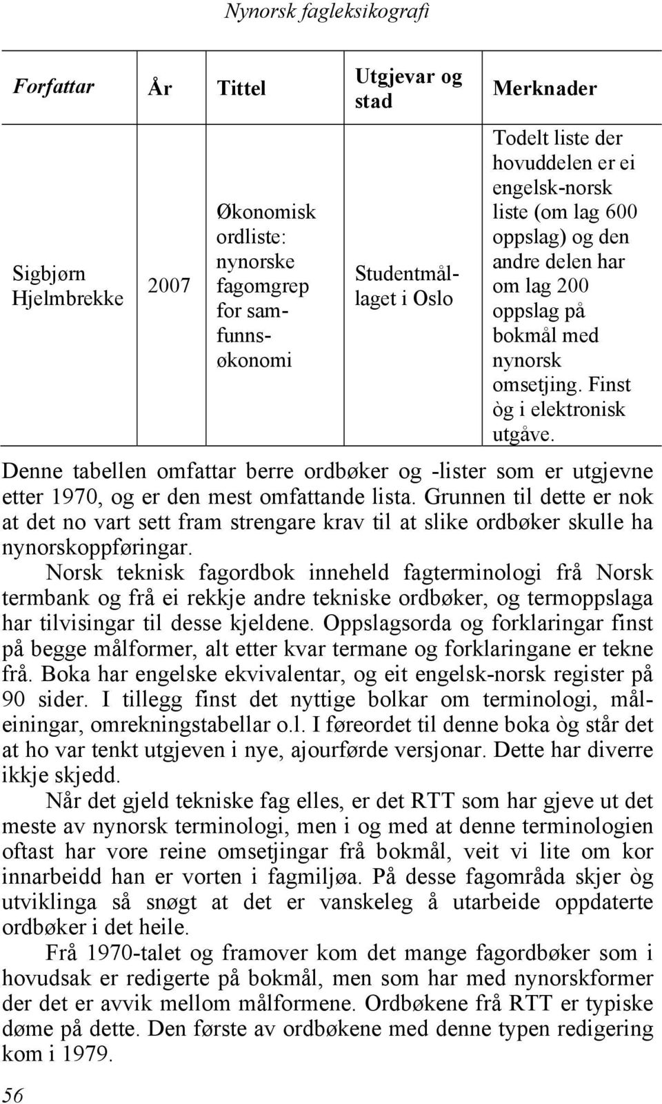 Grunnen til dette er nok at det no vart sett fram strengare krav til at slike ordbøker skulle ha nynorskoppføringar.