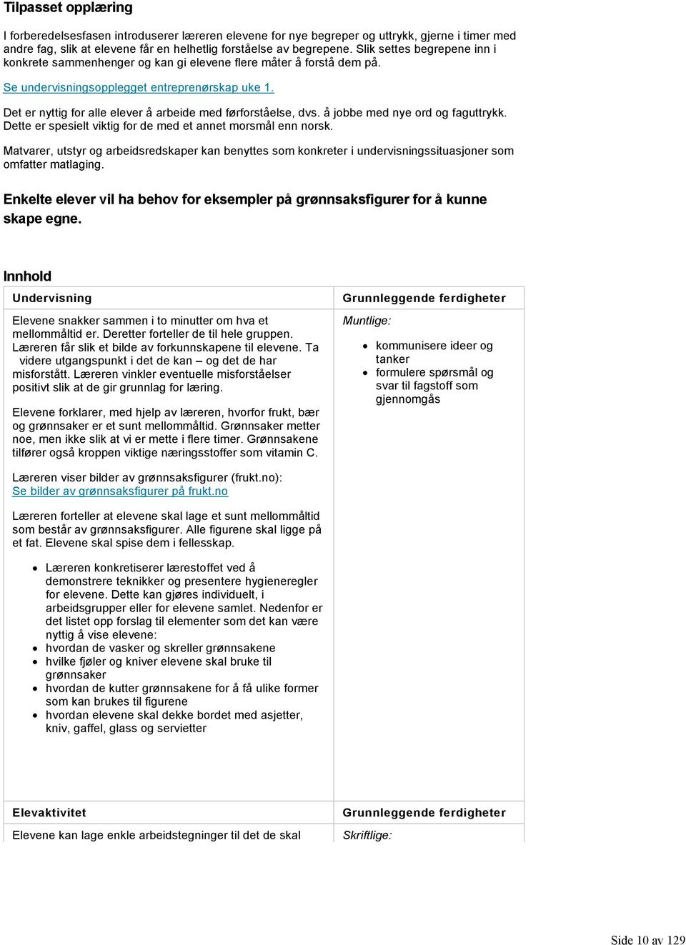 Det er nyttig for alle elever å arbeide med førforståelse, dvs. å jobbe med nye ord og faguttrykk. Dette er spesielt viktig for de med et annet morsmål enn norsk.