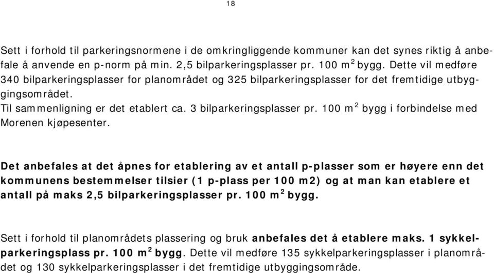 100 m 2 bygg i forbindelse med Morenen kjøpesenter.