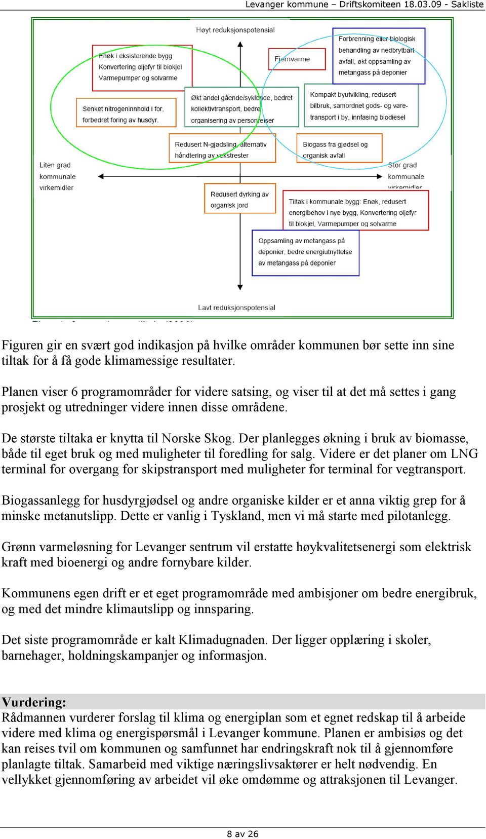 Der planlegges økning i bruk av biomasse, både til eget bruk og med muligheter til foredling for salg.