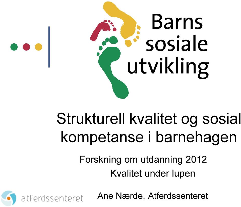 Forskning om utdanning 2012