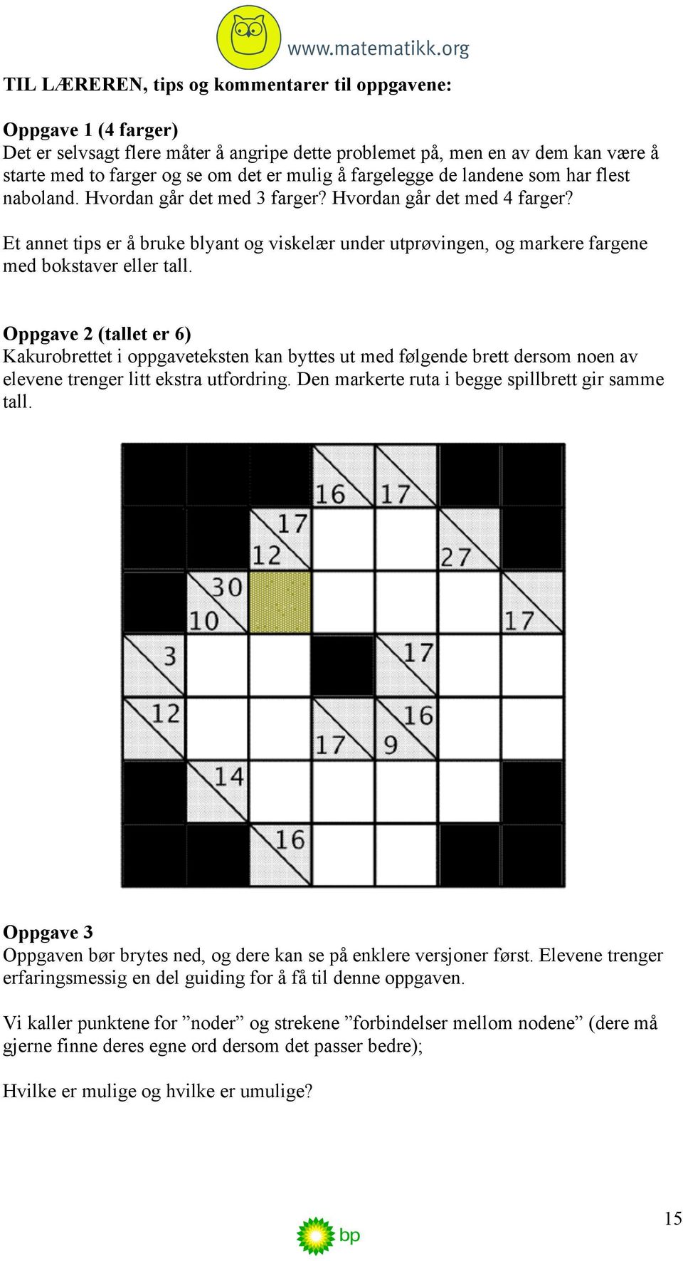 Et annet tips er å bruke blyant og viskelær under utprøvingen, og markere fargene med bokstaver eller tall.