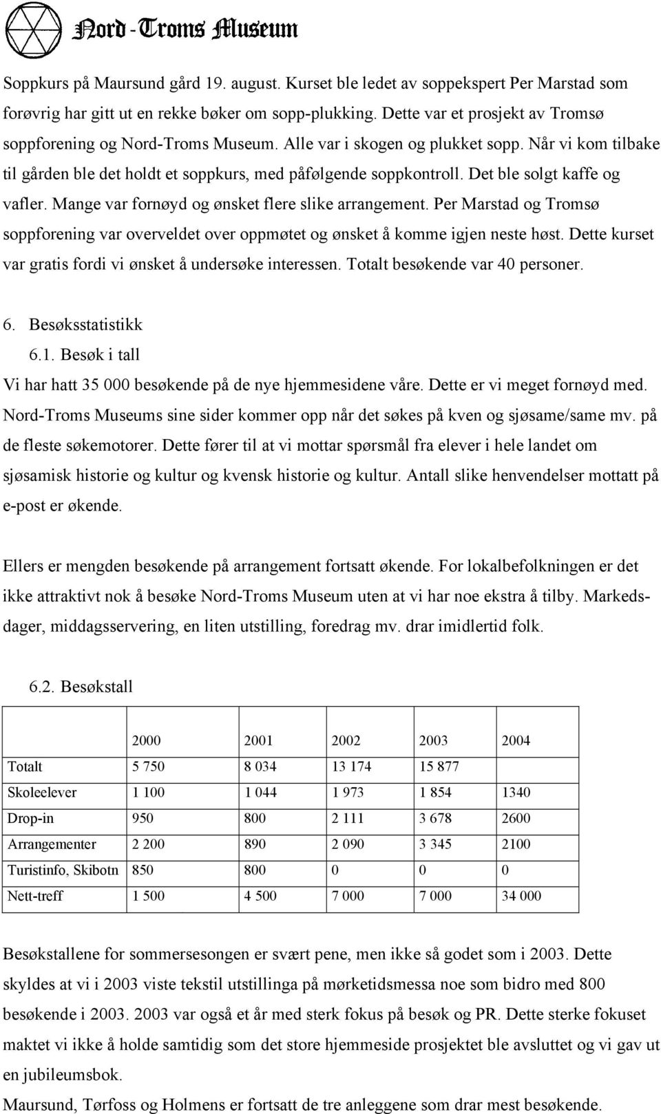 Det ble solgt kaffe og vafler. Mange var fornøyd og ønsket flere slike arrangement. Per Marstad og Tromsø soppforening var overveldet over oppmøtet og ønsket å komme igjen neste høst.