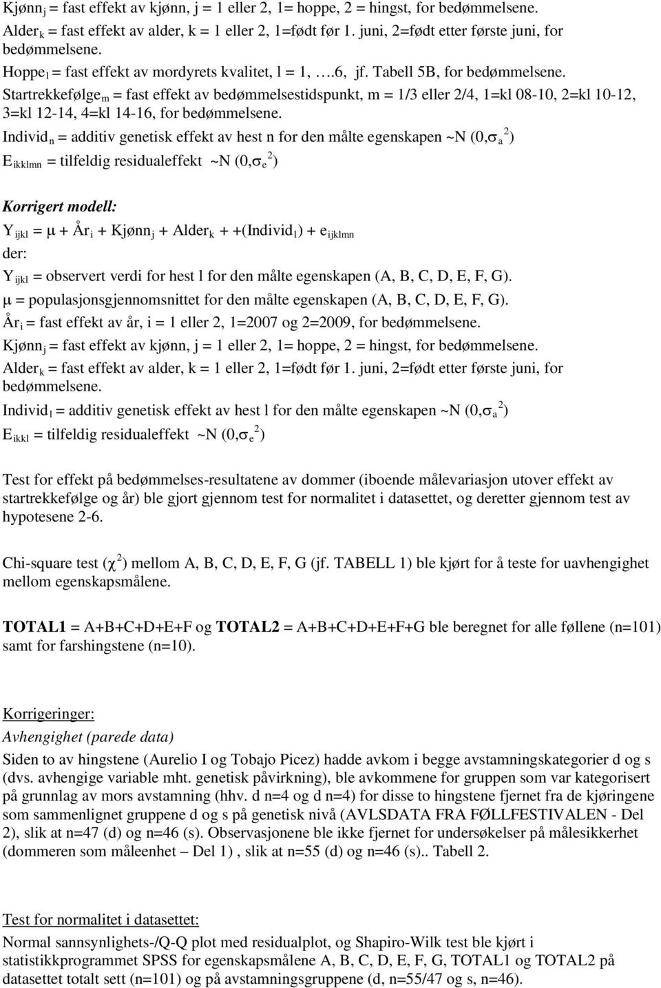 Startrekkefølgem = fast effekt av bedømmelsestidspunkt, m = 1/3 eller 2/4, 1=kl 08-10, 2=kl 10-12, 3=kl 12-14, 4=kl 14-16, for bedømmelsene.