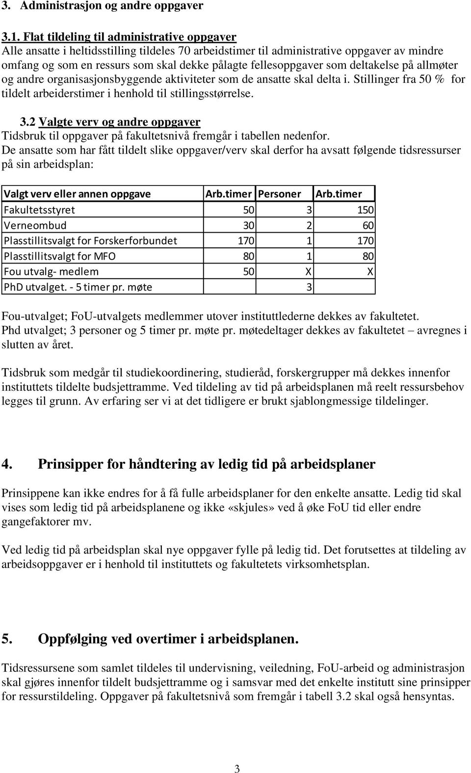 som deltakelse på allmøter og andre organisasjonsbyggende aktiviteter som de ansatte skal delta i. Stillinger fra 50 % for tildelt arbeiderstimer i henhold til stillingsstørrelse. 3.