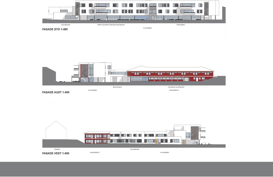 Økonomiinngang Helsestasjonen og skulehelseten FASADE AUST :4 NY