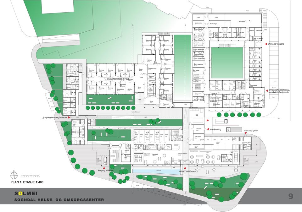 32,8 m² EKSISTERENDE BYGG 32,8 m² 32,8 m² Målerom 6,7 m² Arbeidssrom 25,7 m² stille/møte/undervisning 58,7 wc 2,3 m² 32,8 m² stellerom 8,9 kjøle 5,8 Korridor 4,5 m² Kjøkken 32,3 m² wc 2,3 m² B B