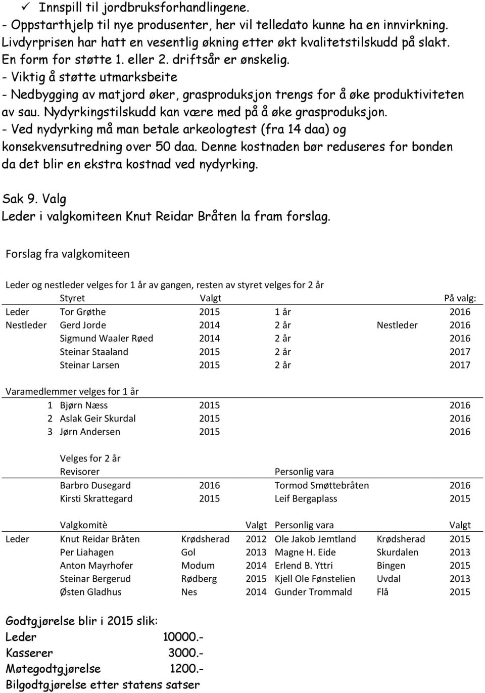 Nydyrkingstilskudd kan være med på å øke grasproduksjon. - Ved nydyrking må man betale arkeologtest (fra 14 daa) og konsekvensutredning over 50 daa.