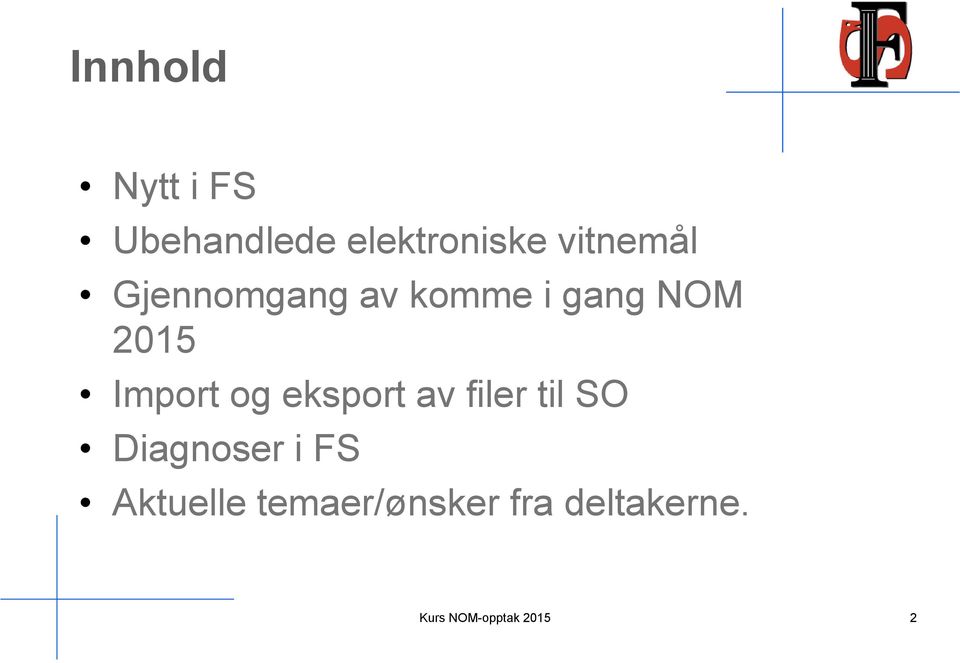 Import og eksport av filer til SO Diagnoser i FS