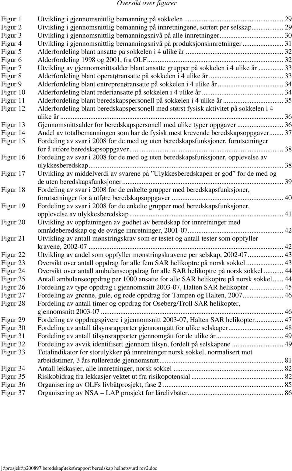 .. 31 Figur 5 Alderfordeling blant ansatte på sokkelen i 4 ulike år... 32 Figur 6 Alderfordeling 1998 og 2001, fra OLF.