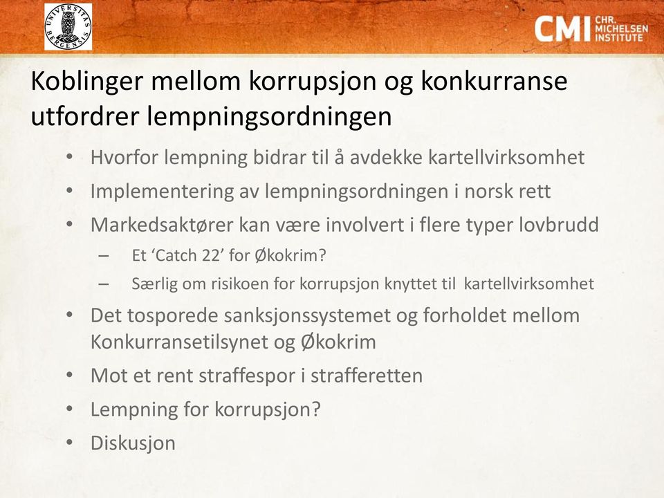 lovbrudd Et Catch 22 for Økokrim?