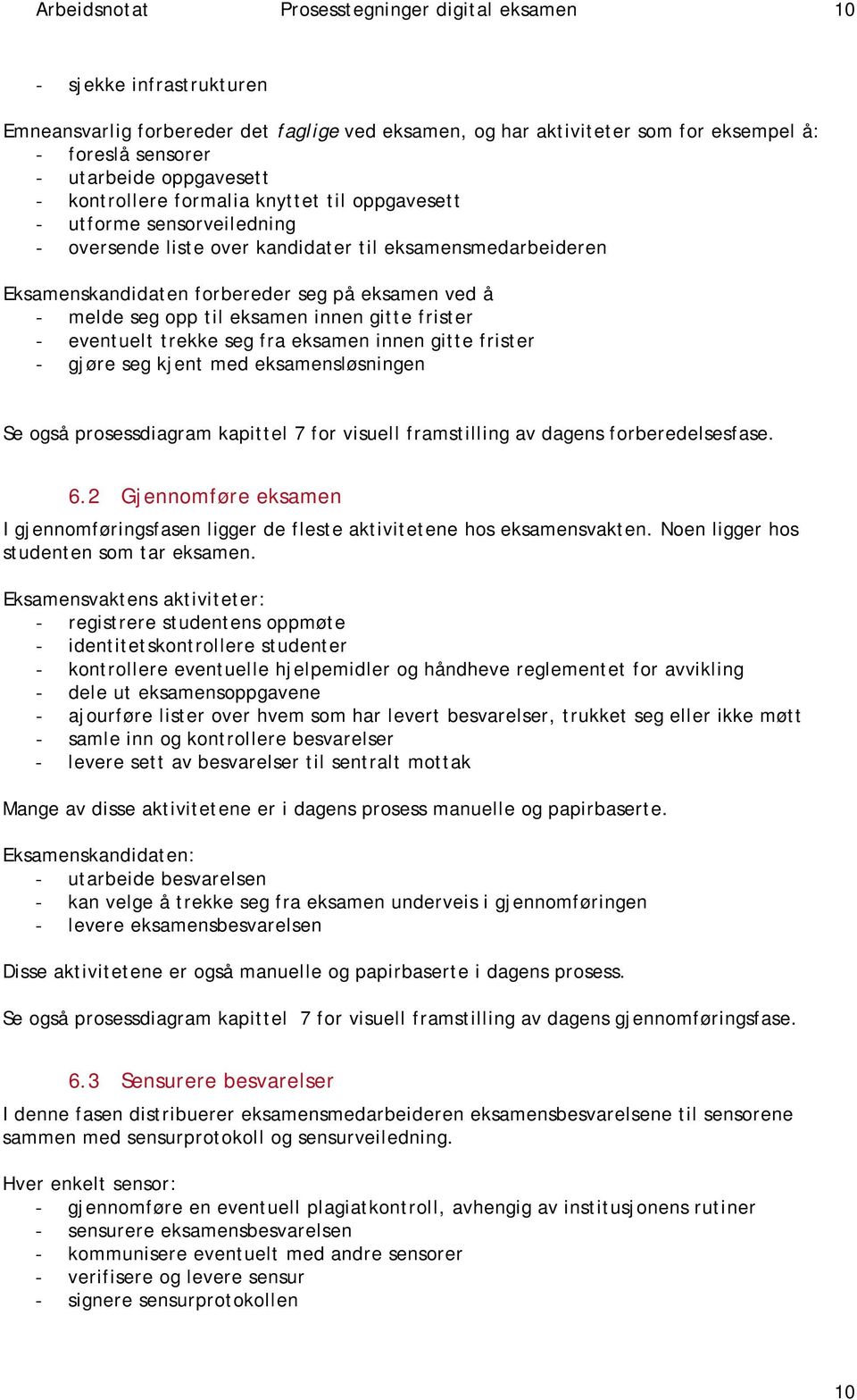 eventuelt trekke seg fra innen gitte frister - gjøre seg kjent med sløsnien Se også prosessdiagram kapittel 7 for visuell framstilli av dagens forberedelsesfase. 6.