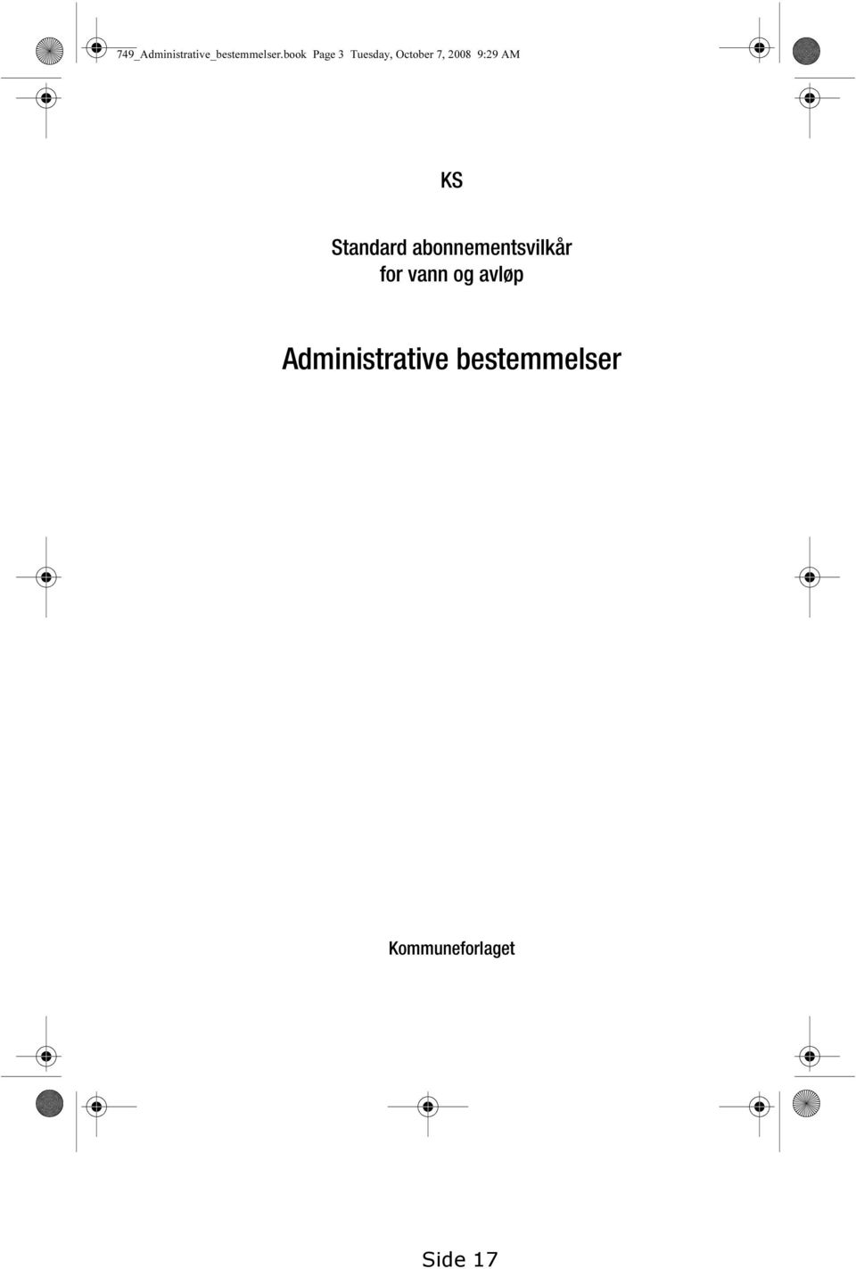 AM KS Standard abonnementsvilkår for vann