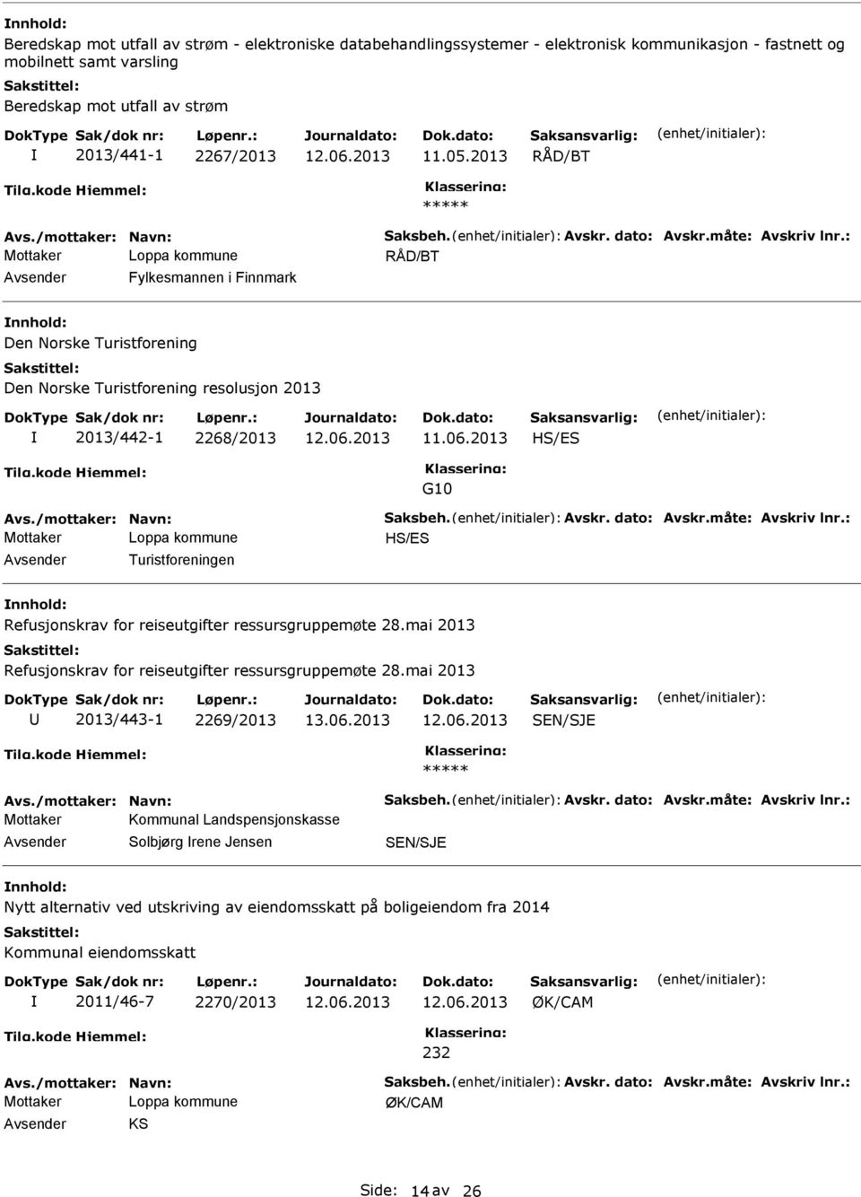 2013 Fylkesmannen i Finnmark Den Norske Turistforening Den Norske Turistforening resolusjon 2013 2013/442-1 2268/2013 G10 Turistforeningen Refusjonskrav for reiseutgifter