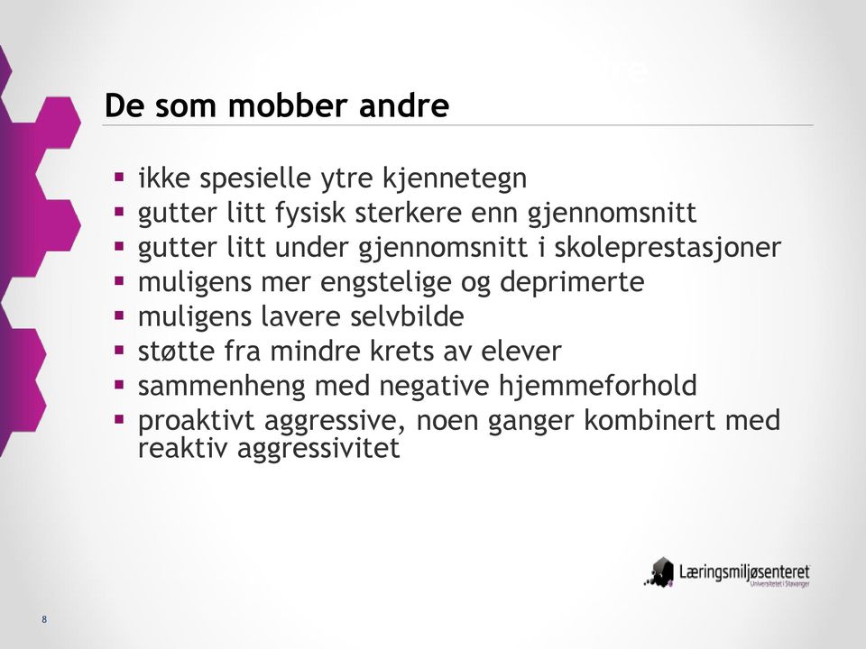 engstelige og deprimerte muligens lavere selvbilde støtte fra mindre krets av elever