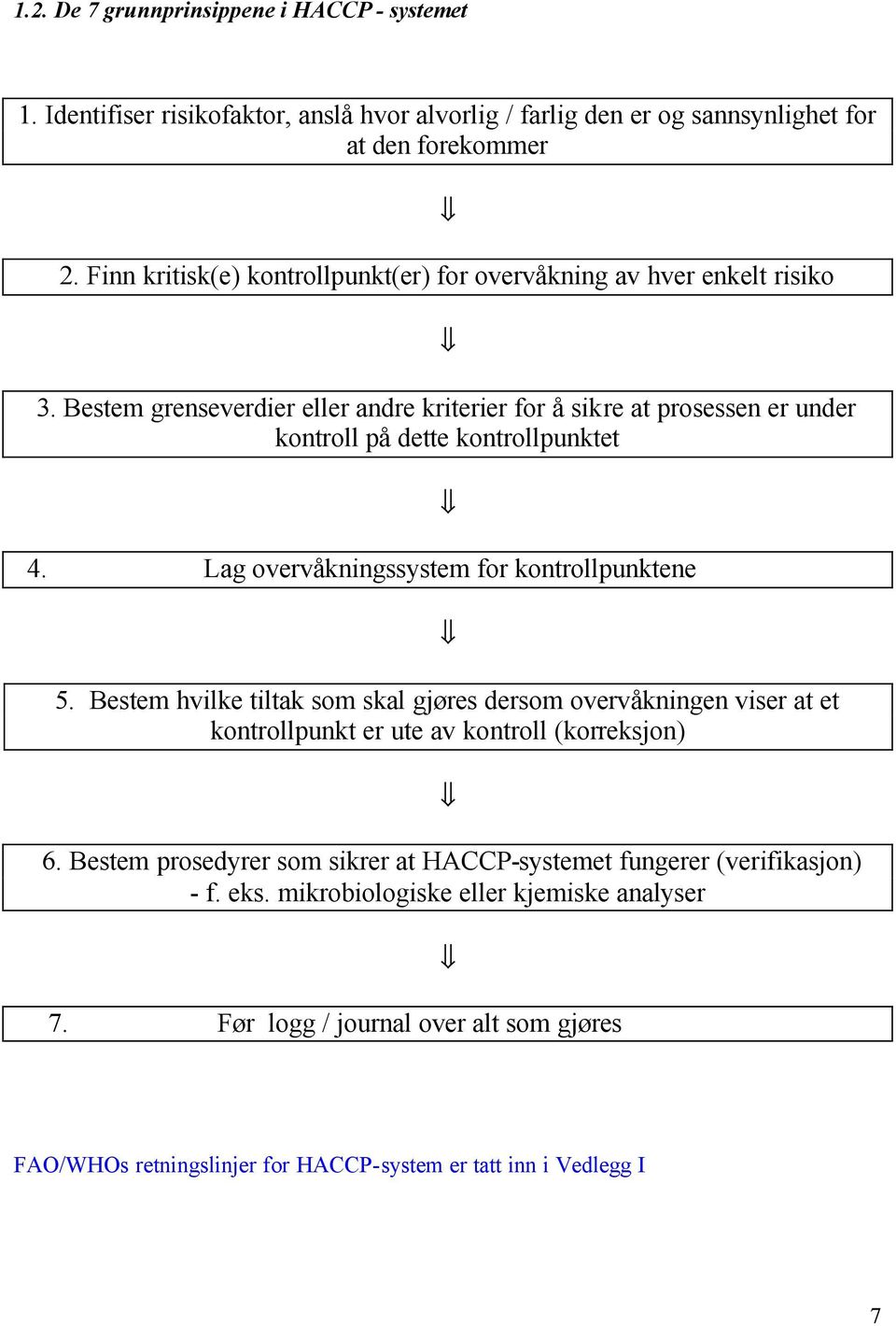 Bestem grenseverdier eller andre kriterier for å sikre at prosessen er under kontroll på dette kontrollpunktet 4. Lag overvåkningssystem for kontrollpunktene 5.