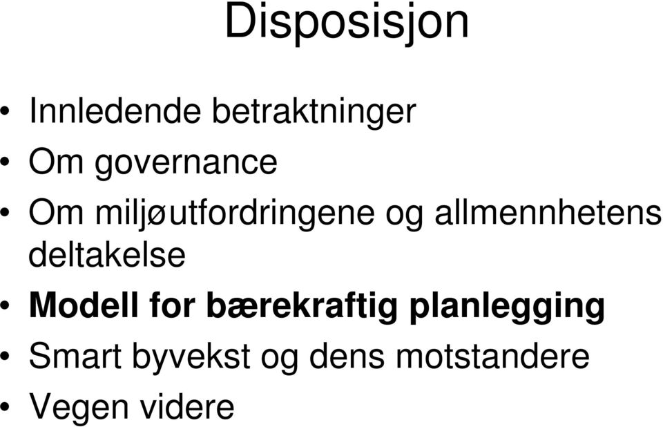 allmennhetens deltakelse l Modell for