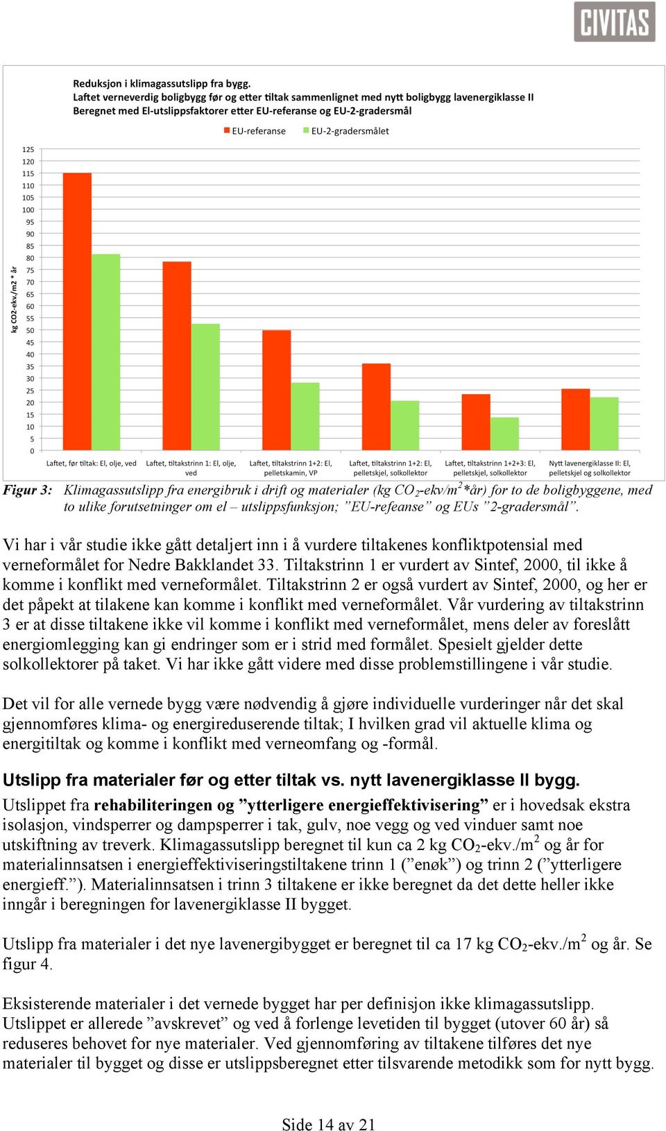 Tiltakstrinn 1 er vurdert av Sintef, 2000, til ikke å komme i konflikt med verneformålet.