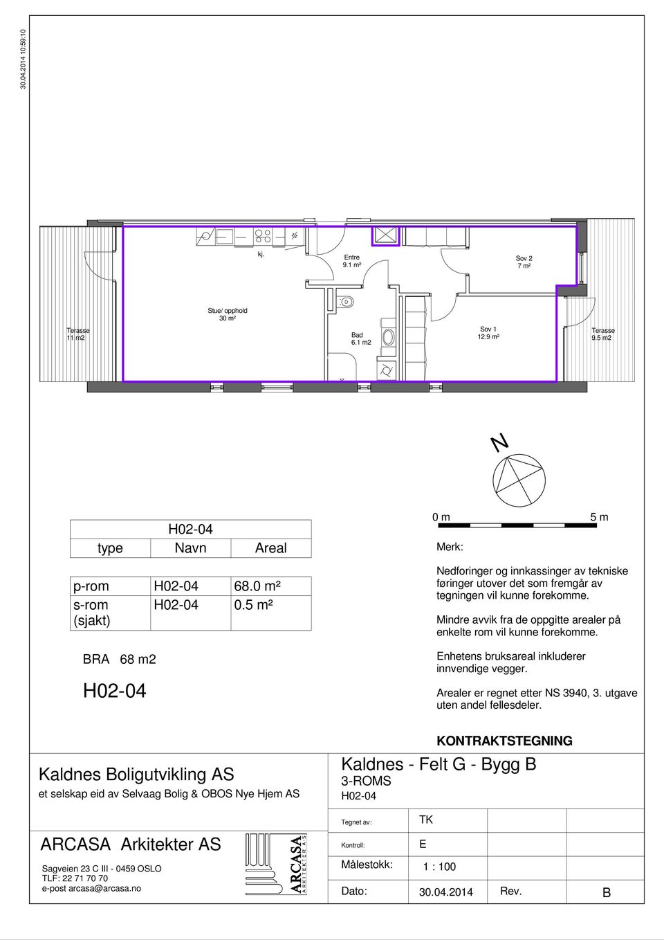 1 m2 Sov 1 12.9 m² Terasse 9.