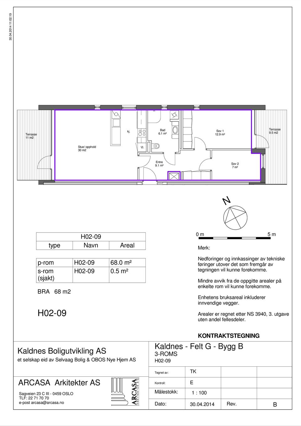 1 m² Sov 2 7 m² H02-09 type avn Areal p-rom H02-09 68.