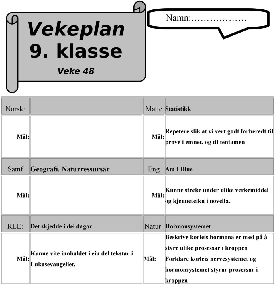 Samf Geografi. Naturressursar Eng Am I Blue Kunne streke under ulike verkemiddel og kjenneteikn i novella.