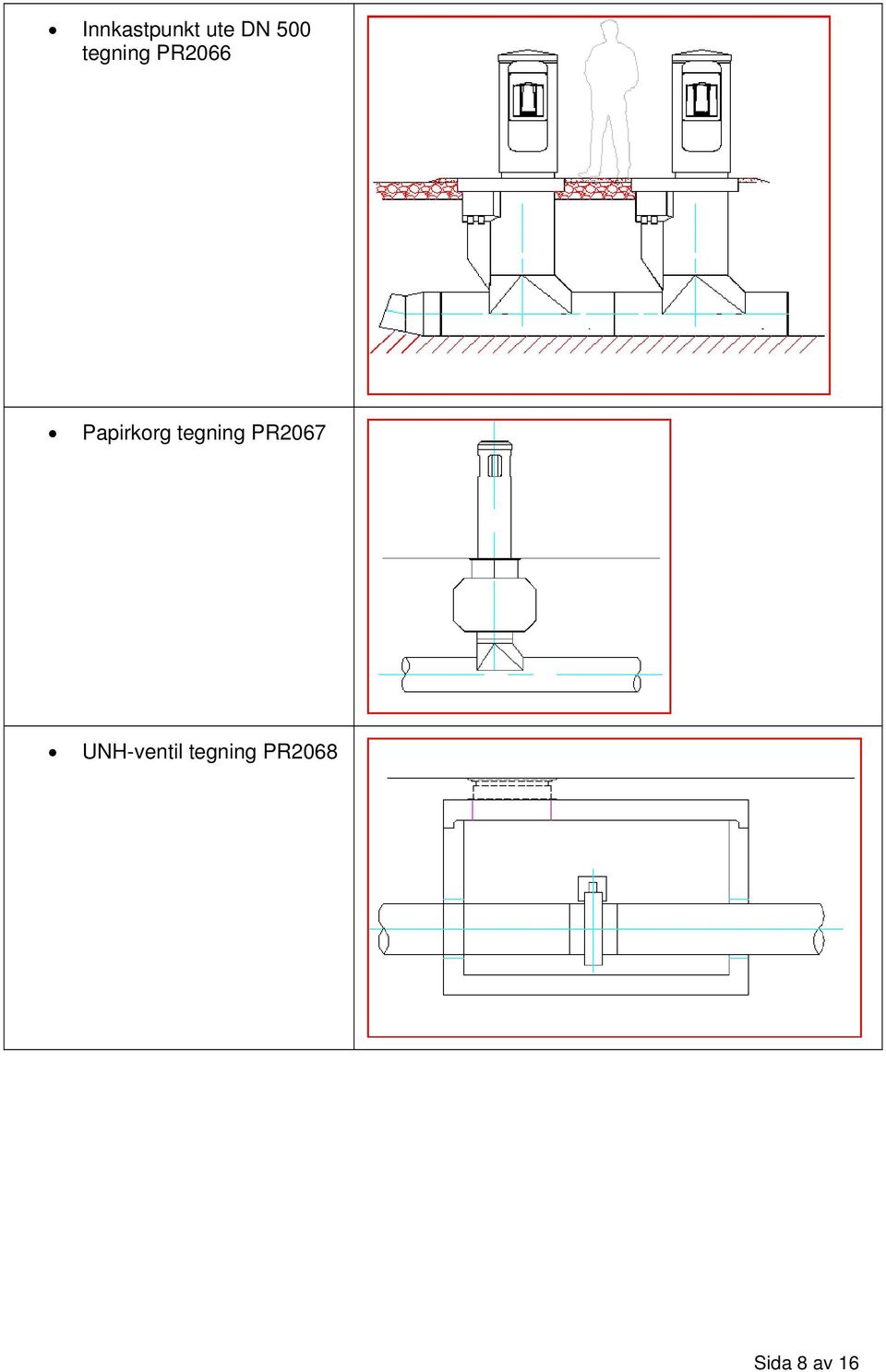 tegning PR2067 UNH-ventil