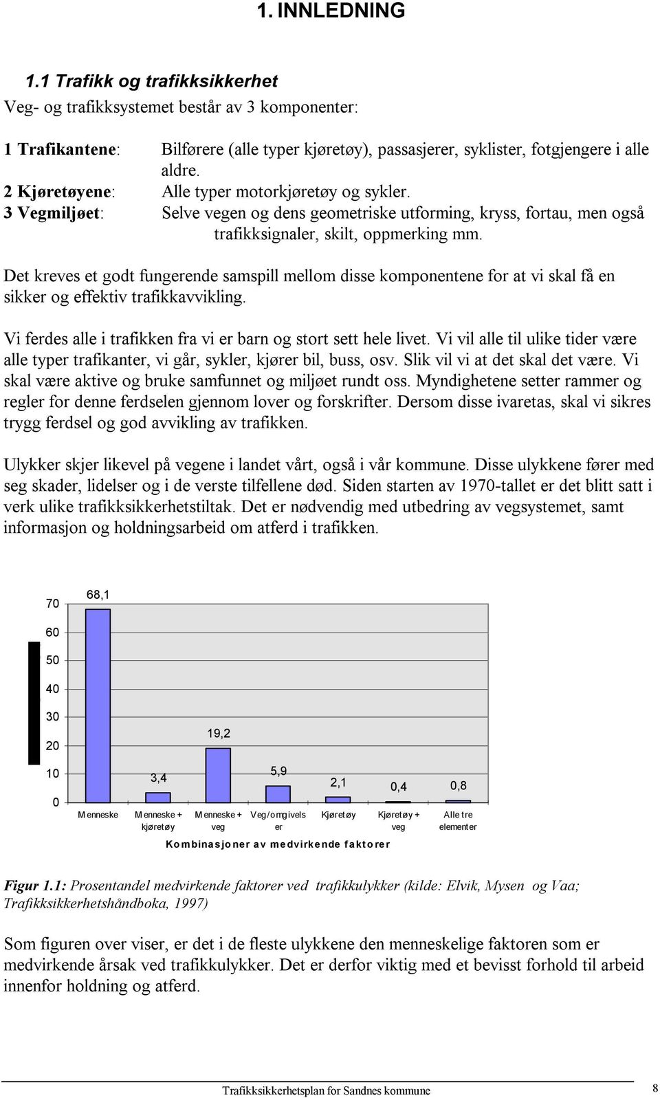 Det kreves et godt fungerende samspill mellom disse komponentene for at vi skal få en sikker og effektiv trafikkavvikling. Vi ferdes alle i trafikken fra vi er barn og stort sett hele livet.