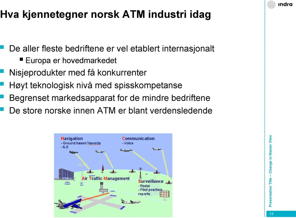 konkurrenter Høyt teknologisk nivå med spisskompetanse Begrenset