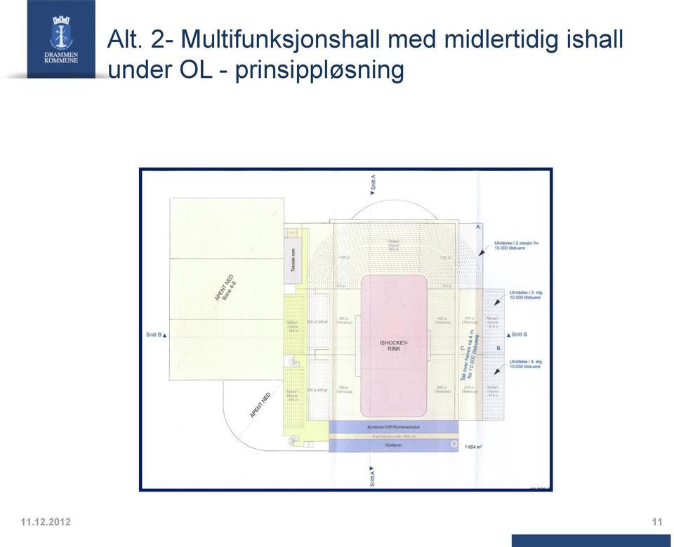 midlertidig ishall