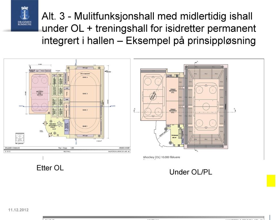 integrert i hallen Eksempel på prinsippløsning Etter