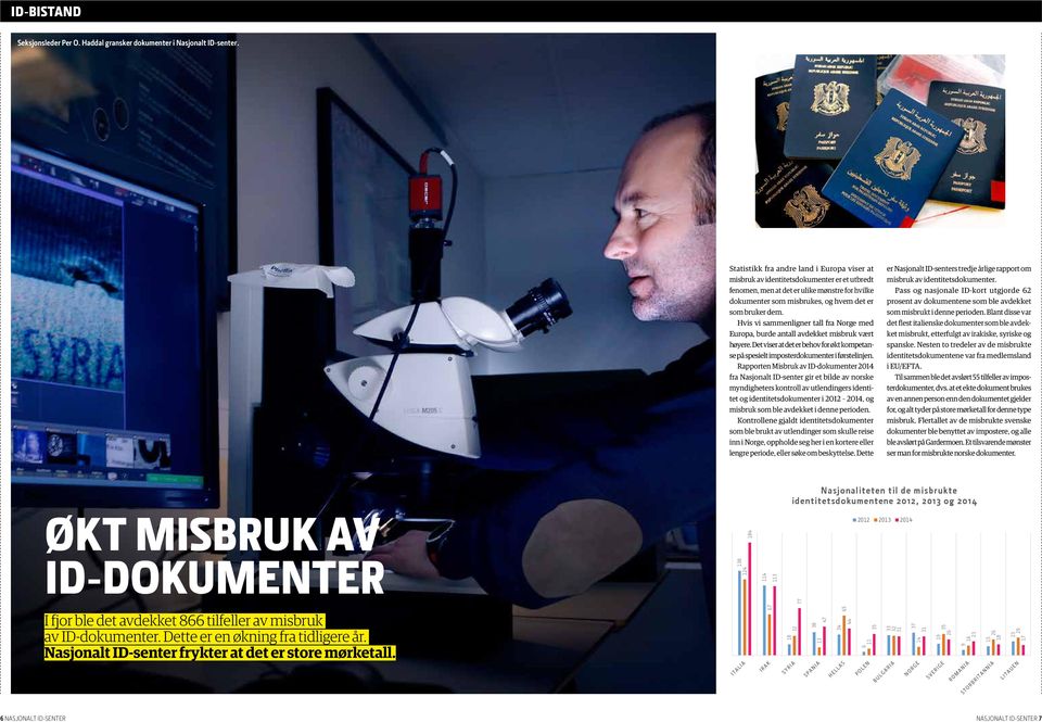 Hvis vi sammenligner tall fra Norge med Europa, burde antall avdekket misbruk vært høyere. Det viser at det er behov for økt kompetanse på spesielt imposterdokumenter i førstelinjen.