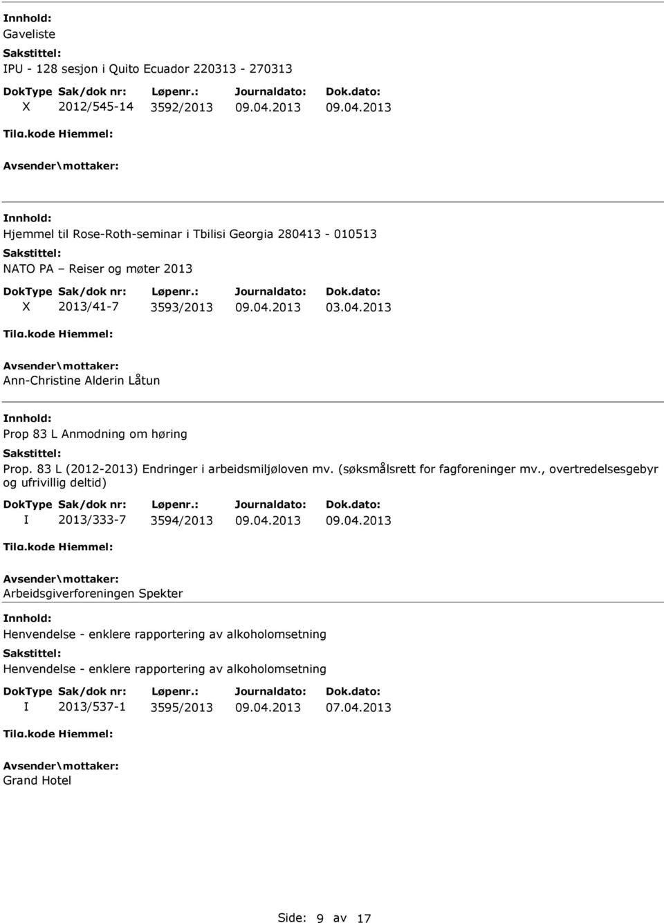 83 L (2012-2013) Endringer i arbeidsmiljøloven mv. (søksmålsrett for fagforeninger mv.