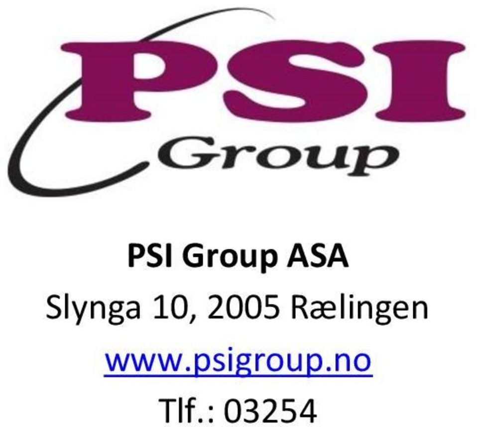 20 PSI Group ASA Slynga 10,