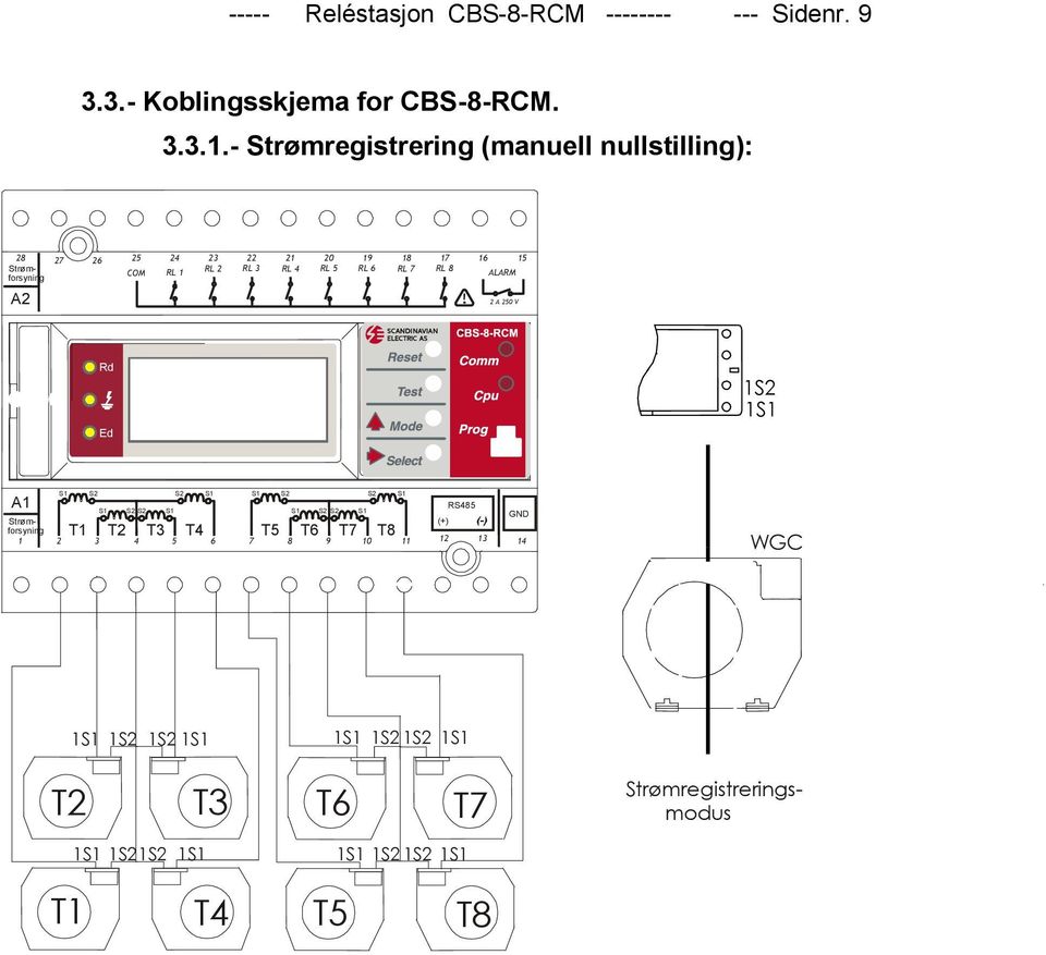 forsyning A2 16 15 ALARM 2 A 250 V Rd Ed 1S2 1S1 A1 Strømforsyning 1 S1 S2 S2 S1 S2 S2 S1 2 T1 T2 T3 3 4 5 T4 S1 6 7 S1 S2 S1 S2 S2